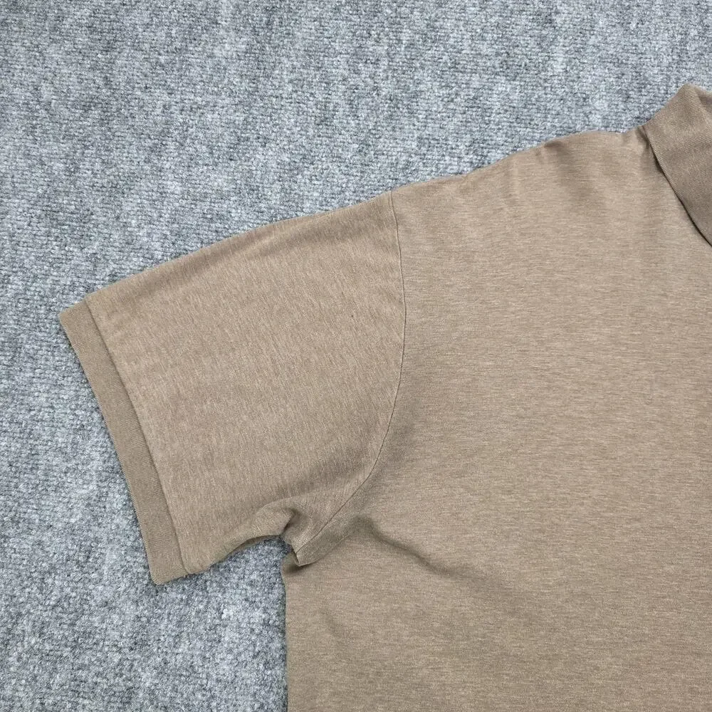 Polo Ralph Lauren Shirt Mens 2XB Big Brown Polo Pima Soft Touch Cotton Casual